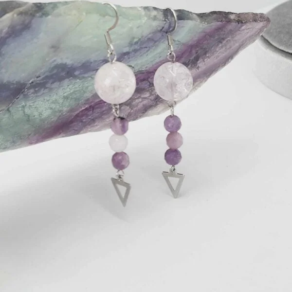 boucle d'oreilles Sugilite