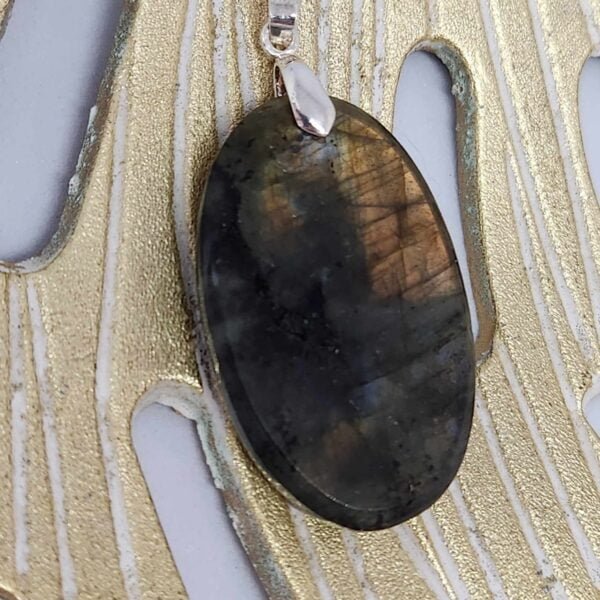 pendentif labradorite oiseau