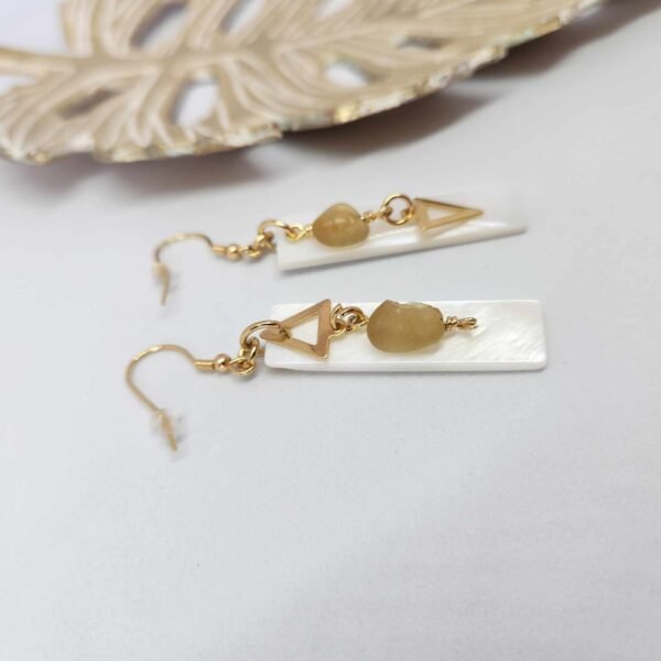 boucle d'oreilles nacre apatite