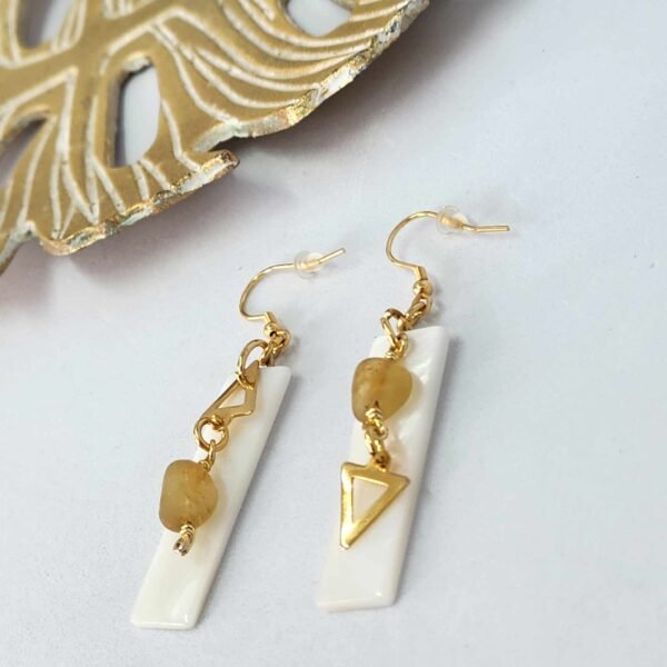 boucle d'oreilles nacre apatite