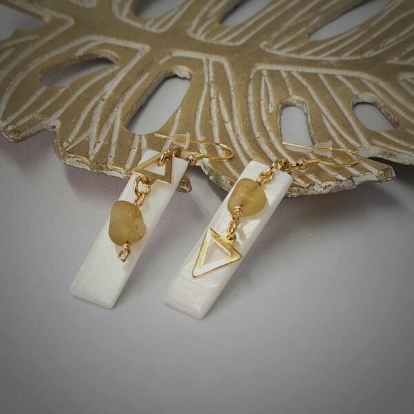 boucle d'oreilles nacre apatite