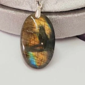 pendentif labradorite oiseau