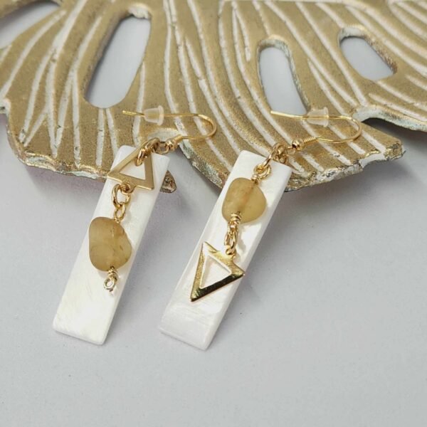 boucle d'oreilles nacre apatite