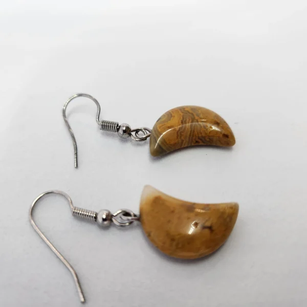 boucle d'oreille Jaspe Bumblebee lithotherapie