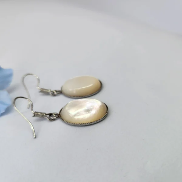 boucle d'oreilles Nacre lithotherapie