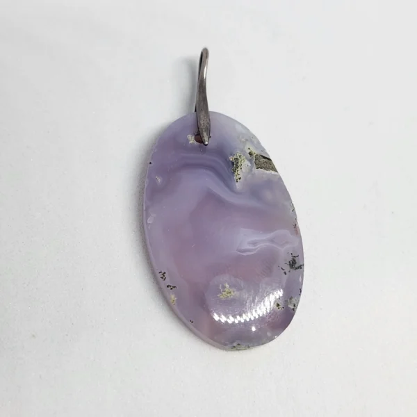 pendentif agate violette lithothérapie