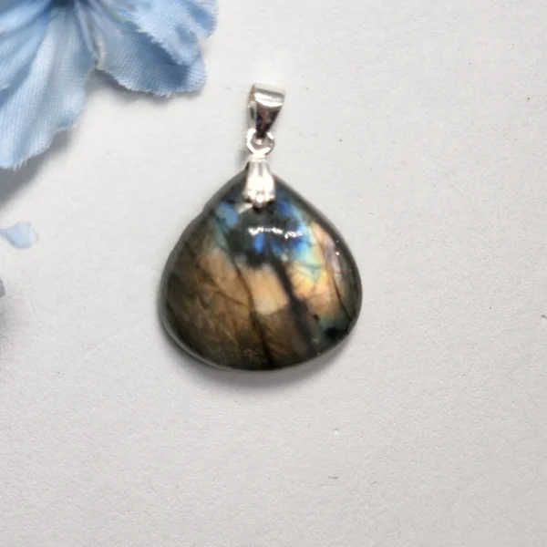 pendentif face labradorite