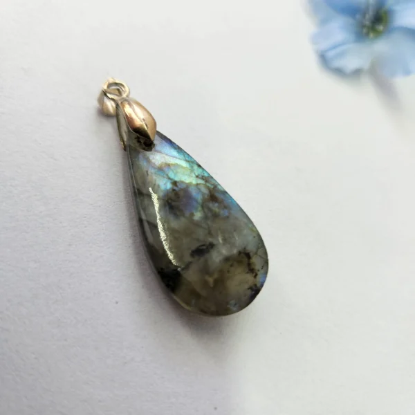 pendentif labradorite arrière