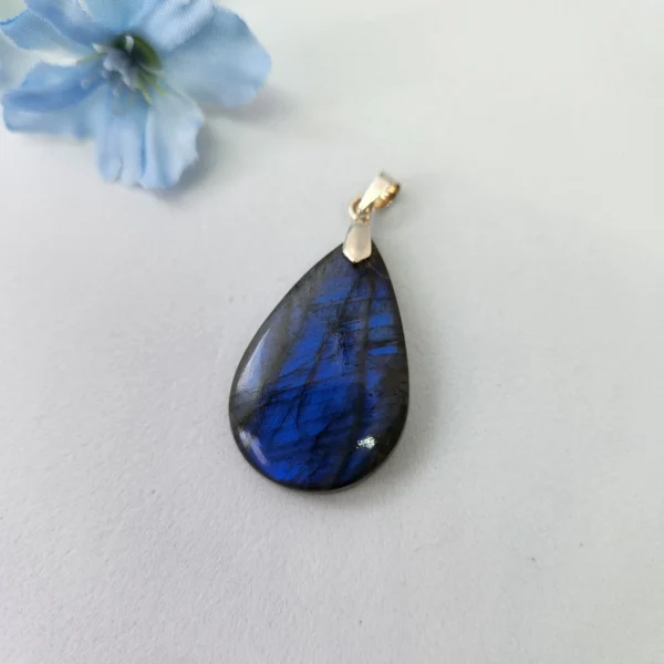 pendentif labradorite bleue