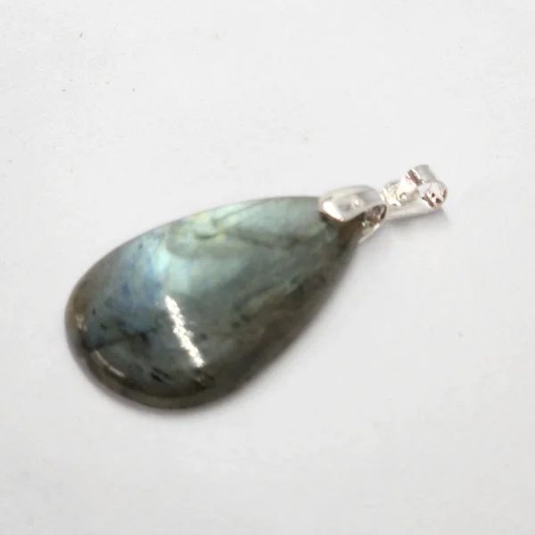 pendentif labradorite coté gris
