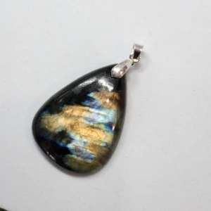 pendentif labradorite goutte multi reflets