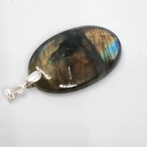 pendentif labradorite oiseau couchée