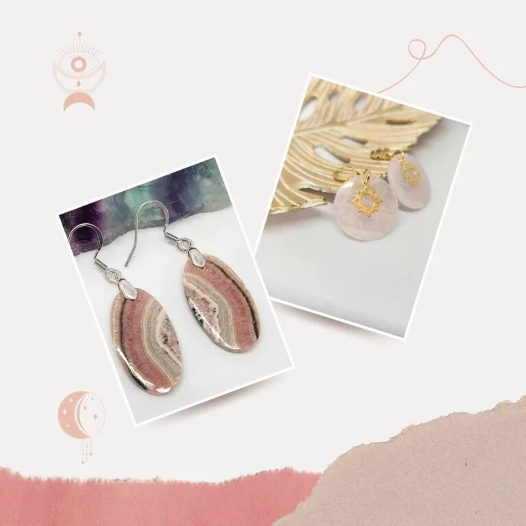 boucle d'oreilles collection en pierre naturelle