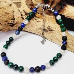 bracelet cheville malachite lithotherapie