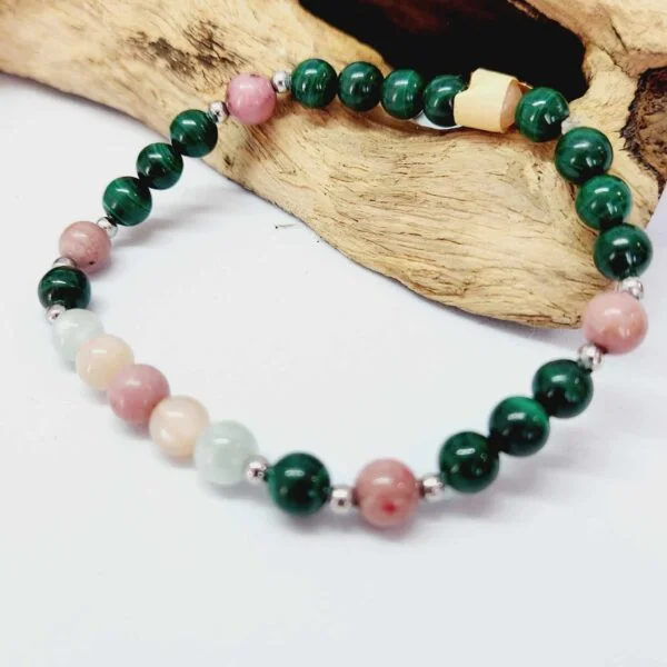 bracelet malachite lithothérapie