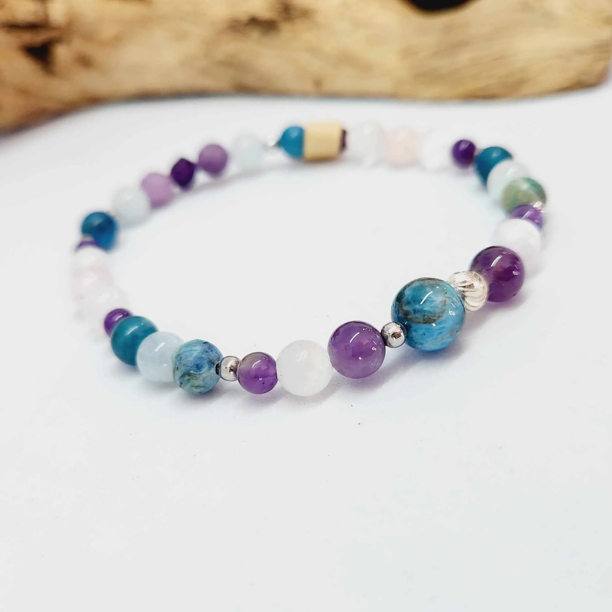 Bracelet Apatite lithotherapie 20cm