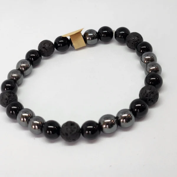 bracelet hematite tourmaline