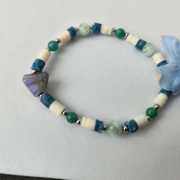 bracelet labradorite polymère