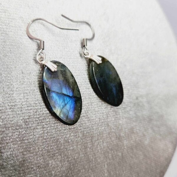 boucles d'oreilles Labradorite Lithothérapie