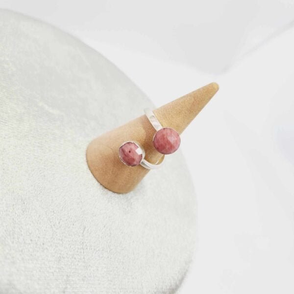 bague rhodonite laiton lithothérapie