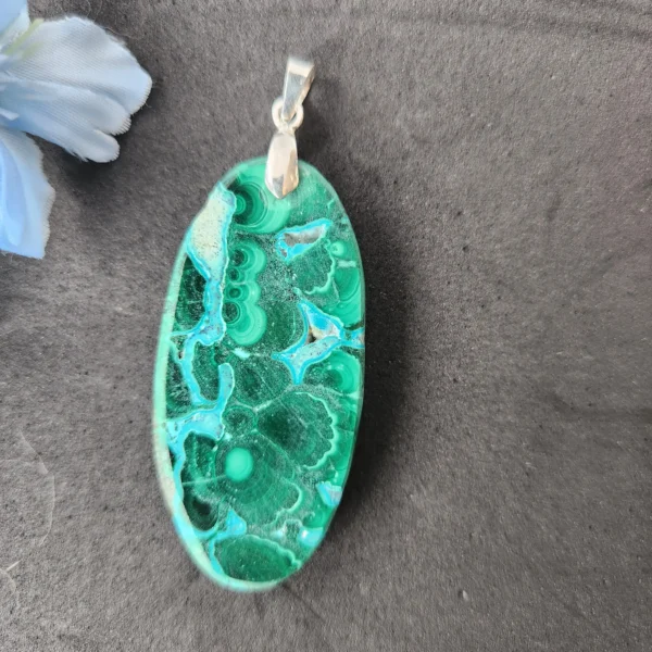 pendentif malachite lithothérapie