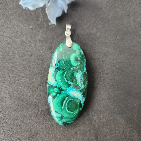 pendentif malachite lithothérapie