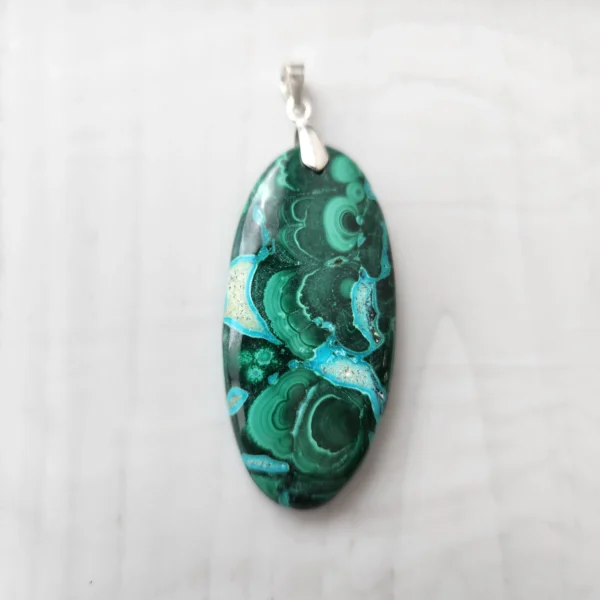 pendentif malachite lithothérapie