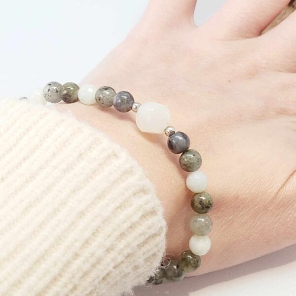Bracelet Labradorite Pierre de lune