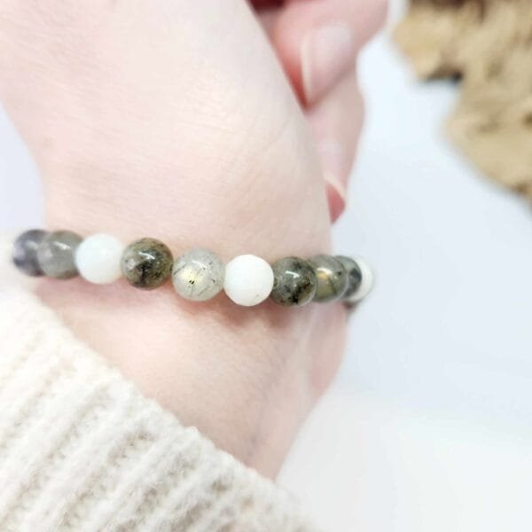 Bracelet Labradorite Pierre de lune