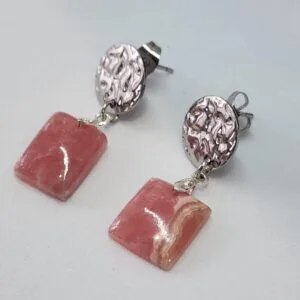 boucles d'oreilles Rhodocrosite
