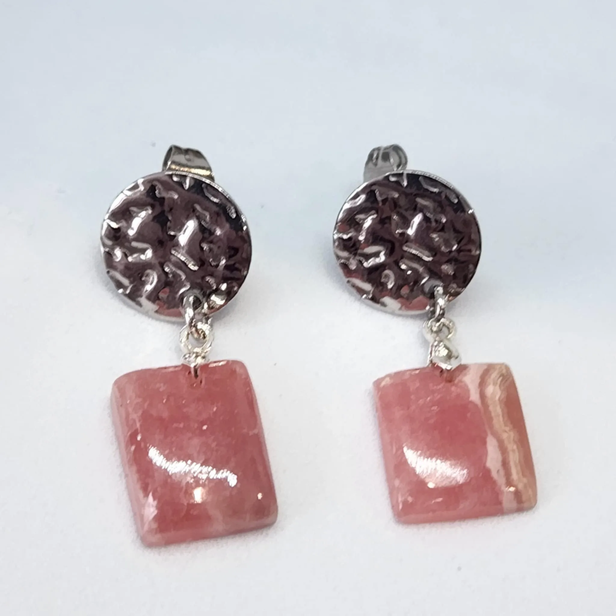 boucles d'oreilles Rhodocrosite