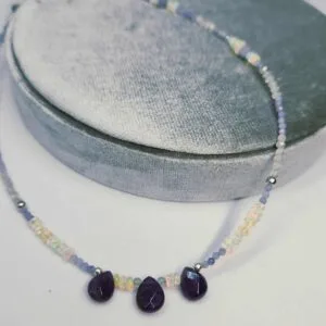 Collier Améthyste Opale